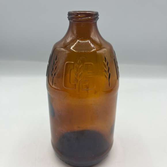 Vintage retro genesee beer bottle brown amber wheat embossed drinking bottles - Picture 4 of 5
